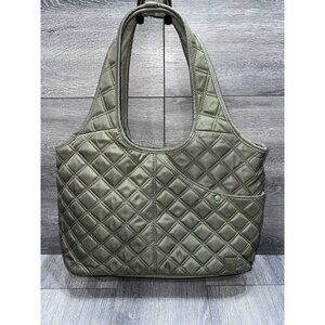 IHKWIP Quilted Everday Shooper Tote Crossbody Strap Military Olive , bag A669727